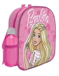 Zainetto asilo cm. 30 con borraccia alluminio Cm. 30x25x8 - Barbie