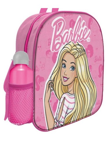 Zainetto asilo cm. 30 con borraccia alluminio Cm. 30x25x8 - Barbie