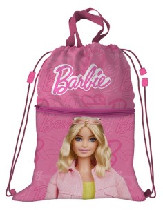 Sacca con laccetti e tasca Cm. 44x33 - Barbie