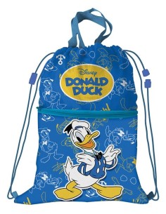 Sacca con laccetti e tasca Cm. 44x33 - Paperino Donald Duck
