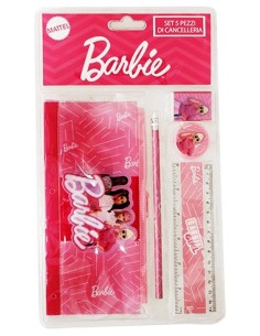 Blister scuola 5 pezzi con astuccio bustina – Barbie