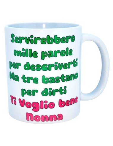 Tazza mug ceramica in scatola - Ti voglio bene Nonna