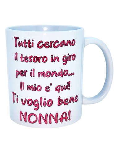 Tazza mug ceramica in scatola - Ti voglio bene nonna!