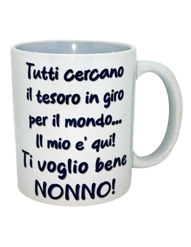 Tazza mug ceramica in scatola - Ti voglio bene nonno!