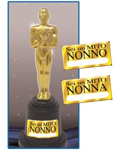 Statuina trofeo dorato Cm. 16 - Nonni