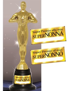 Statuina trofeo dorato Cm. 29 - Nonni