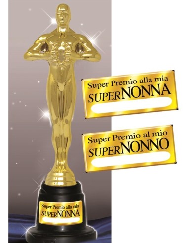 Statuina trofeo dorato Cm. 29 - Nonni