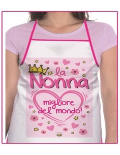 Grembiule da cucina "La Nonna migliore del mondo"