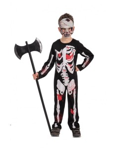 Costume tuta scheletro insanguinato Tg. iv