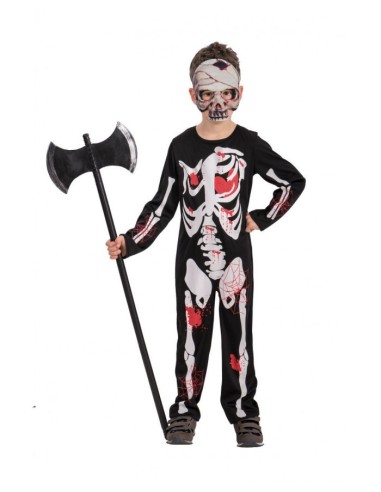 Costume tuta scheletro insanguinato Tg. iv