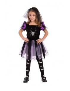 Costume strega con ragno Tg. iii