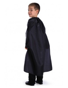 Mantello nero in taffetas Cm. 90