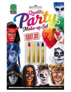 Blister 4 matite colorate trucco
