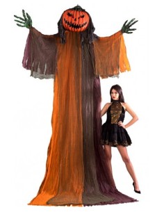 Mostro zucca gigante d'appoggio con occhi luminosi Cm. 360