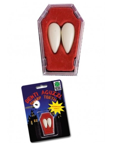 Blister con 2 denti canini con termoplastica