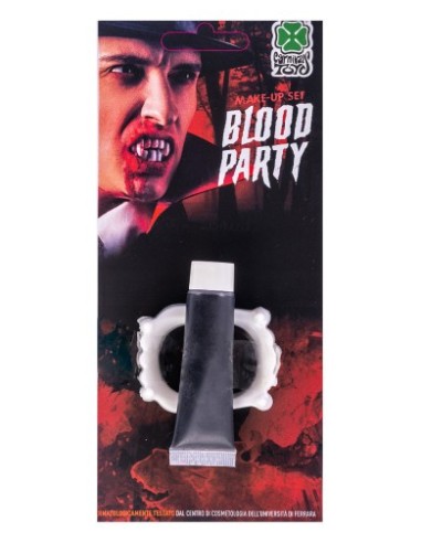Sangue finto in tubetto con dentiera vampiro Ml. 14