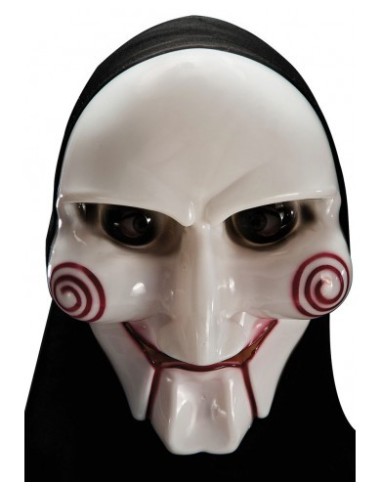 Maschera fantasma in plastica rigida con cappuccio