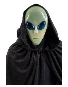 Maschera alieno in plastica rigida Glow in the dark 2