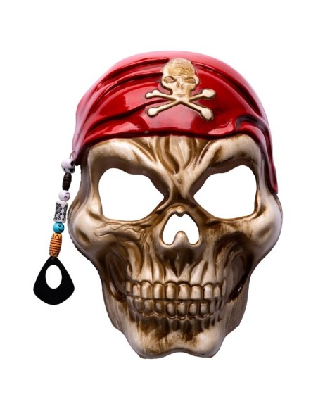 Maschera teschio pirata in plastica rigida