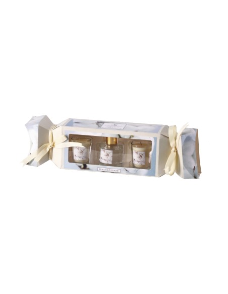 Set regalo con diffusore essenza 50 ML + 2 candele - Fragranze assortite