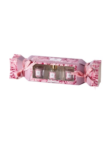 Set regalo con diffusore essenza 50 ML + 2 candele - Fragranze assortite