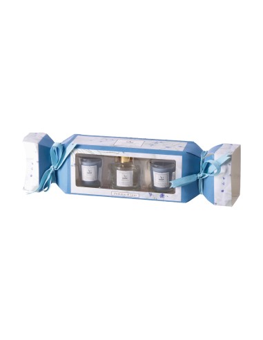 Set regalo con diffusore essenza 50 ML + 2 candele - Fragranze assortite