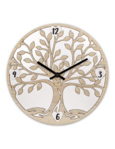 Orologio da parete in legno mdf Diamentro Cm. 30 - Albero della vita