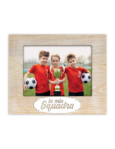 Portafoto in legno mdf Cm. 27x22 - Foto cm. 20x15 - La mia squadra