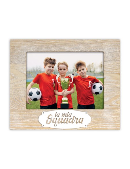Portafoto in legno mdf Cm. 27x22 - Foto cm. 20x15 - La mia squadra