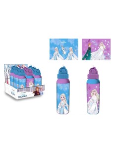 Borraccia alluminio 550 ML con cannuccia - Frozen - Soggetti assortiti 2
