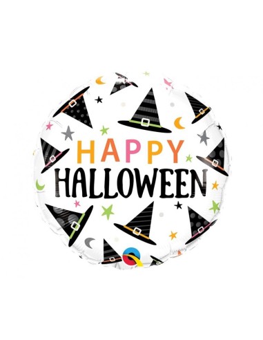Palloncino mylar 18" Cm. 45 Qualatex - Happy Halloween