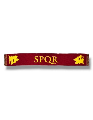 Sciarpa jacquard in acrilico rossa SPQR - AS Roma