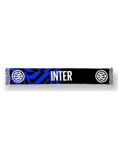 Sciarpa jacquard in acrilico scritta e logo - FC Inter