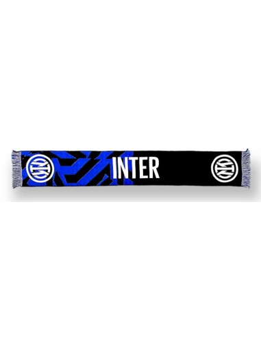 Sciarpa jacquard in acrilico scritta e logo - FC Inter
