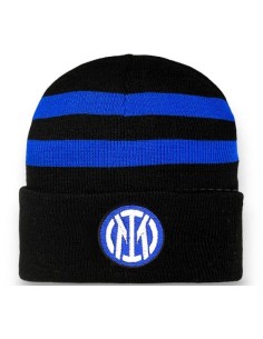 Cappello cuffia acrilico con logo ricamato righe - FC Inter