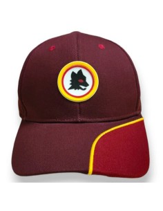 Cappello con visiera rosso con lupetto - AS Roma