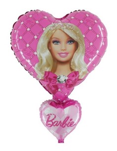 Palloncino mylar supershape cuore 36’’ - Barbie