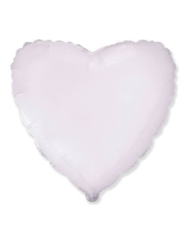 Palloncino mylar 18’’ Cm. 45 – Cuore - Bianco