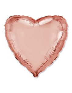 Palloncino mylar 18’’ Cm. 45 – Cuore - Rosa Gold
