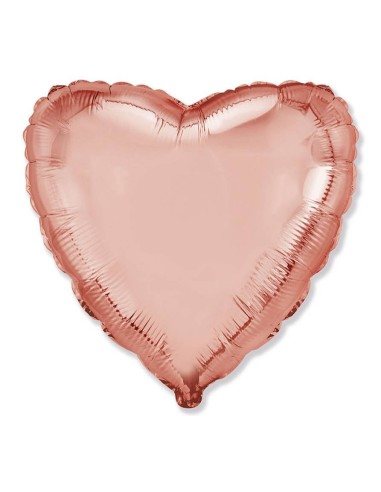 Palloncino mylar 18’’ Cm. 45 – Cuore - Rosa Gold