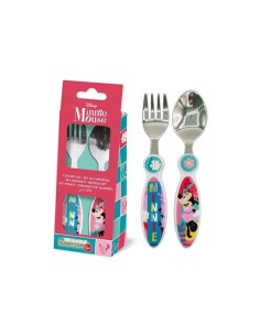 Set 2 posate acciaio - Minnie