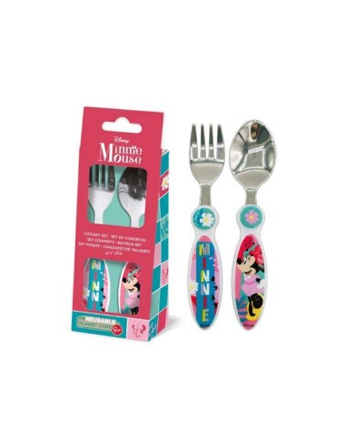 Set 2 posate acciaio - Minnie