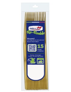 Coltello compact trasparente riutilizzabile - Confezione 15 pezzi - Oro