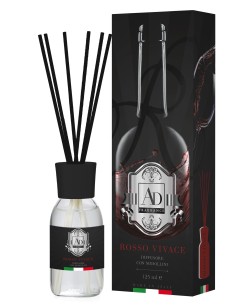 Diffusore essenza con midollini 125 ML - Rosso vivace