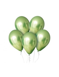 Palloncini lattice 12'' Platinum Verde oliva - Blister 7 pezzi