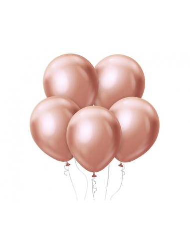 Palloncini lattice 12'' Platinum Rosa Gold - Blister 7 pezzi