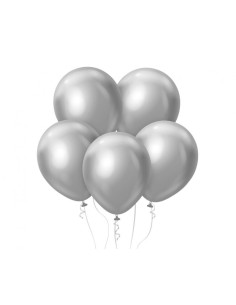 Palloncini lattice 12'' Platinum Silver - Blister 7 pezzi