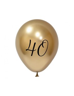 Palloncini lattice 12'' Cm. 30 Platinum Oro Gold - 40 - Blister 5 pezzi 2