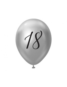 Palloncini lattice 12" Platinum Silver - 18 - Blister 5 pezzi 2