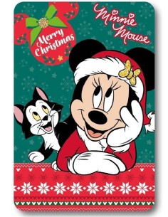 Coperta pail soft Cm. 100x140 - Minnie Christmas